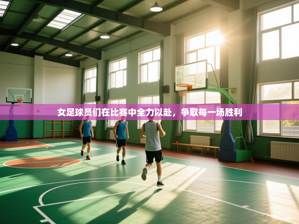 女足球员们在比赛中全力以赴，争取每一场胜利