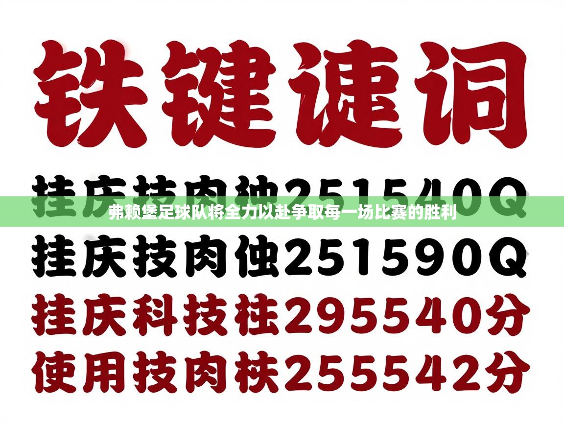 弗赖堡足球队将全力以赴争取每一场比赛的胜利  第2张